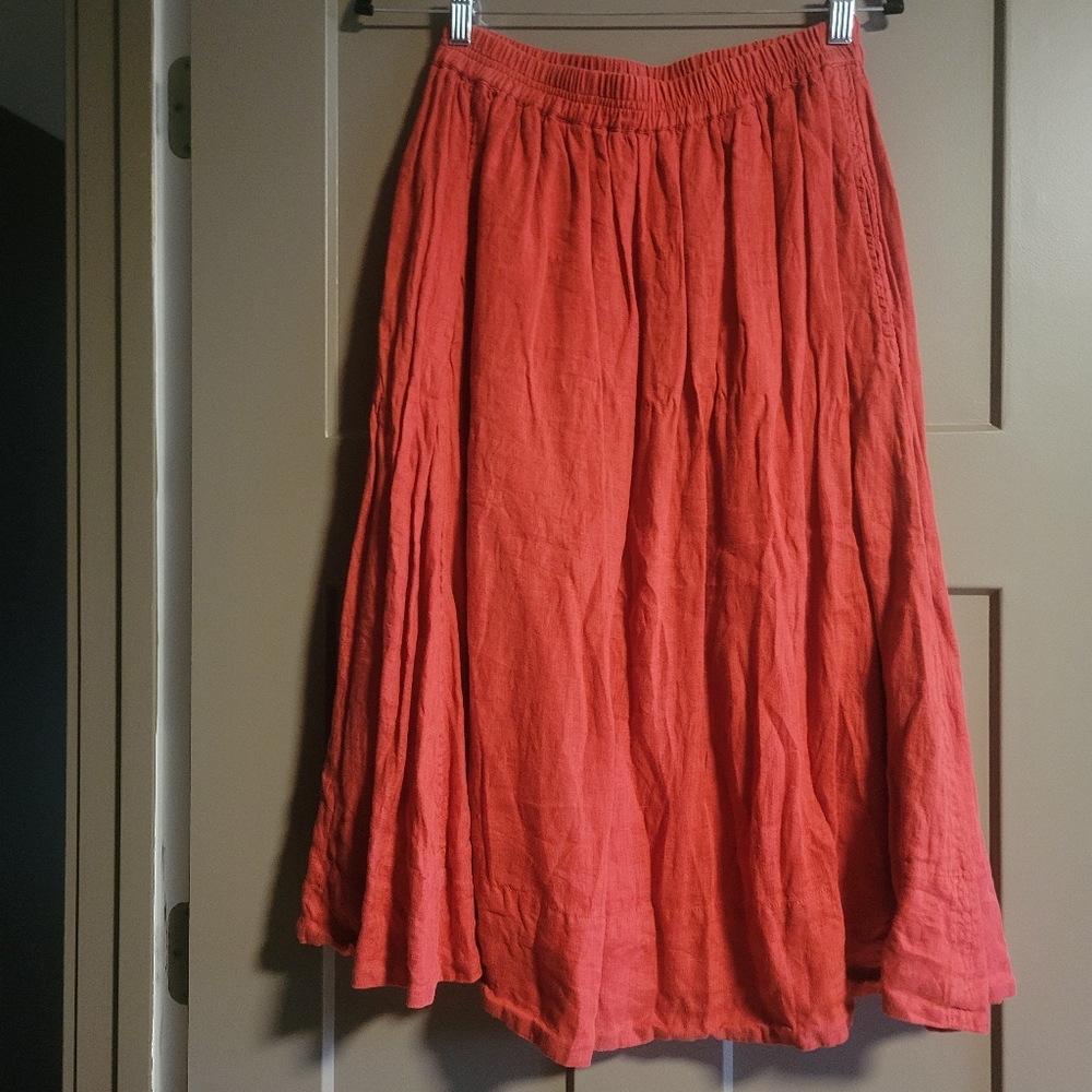 Elegant Coral Skirt